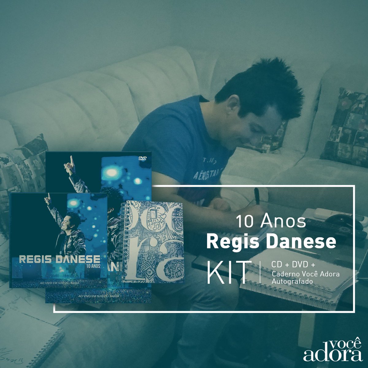 O KIT do novo álbum do <a href="/rdaneseoficial/">Regis Danese</a> vem um caderno exclusivo com o autógrafo do cantor! <3 Vem ver: som.li/2nfmTms