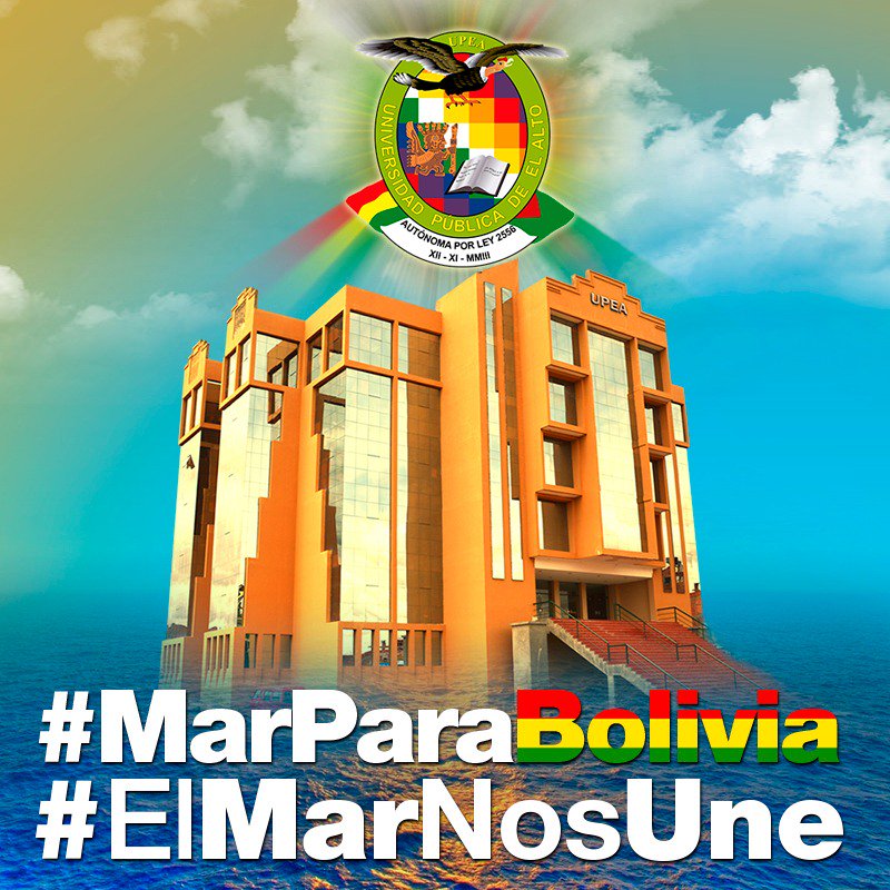 upea_oficial's tweet photo. #MarParaBolivia
#ElMarNosUne https://t.co/rXrtzUdyje