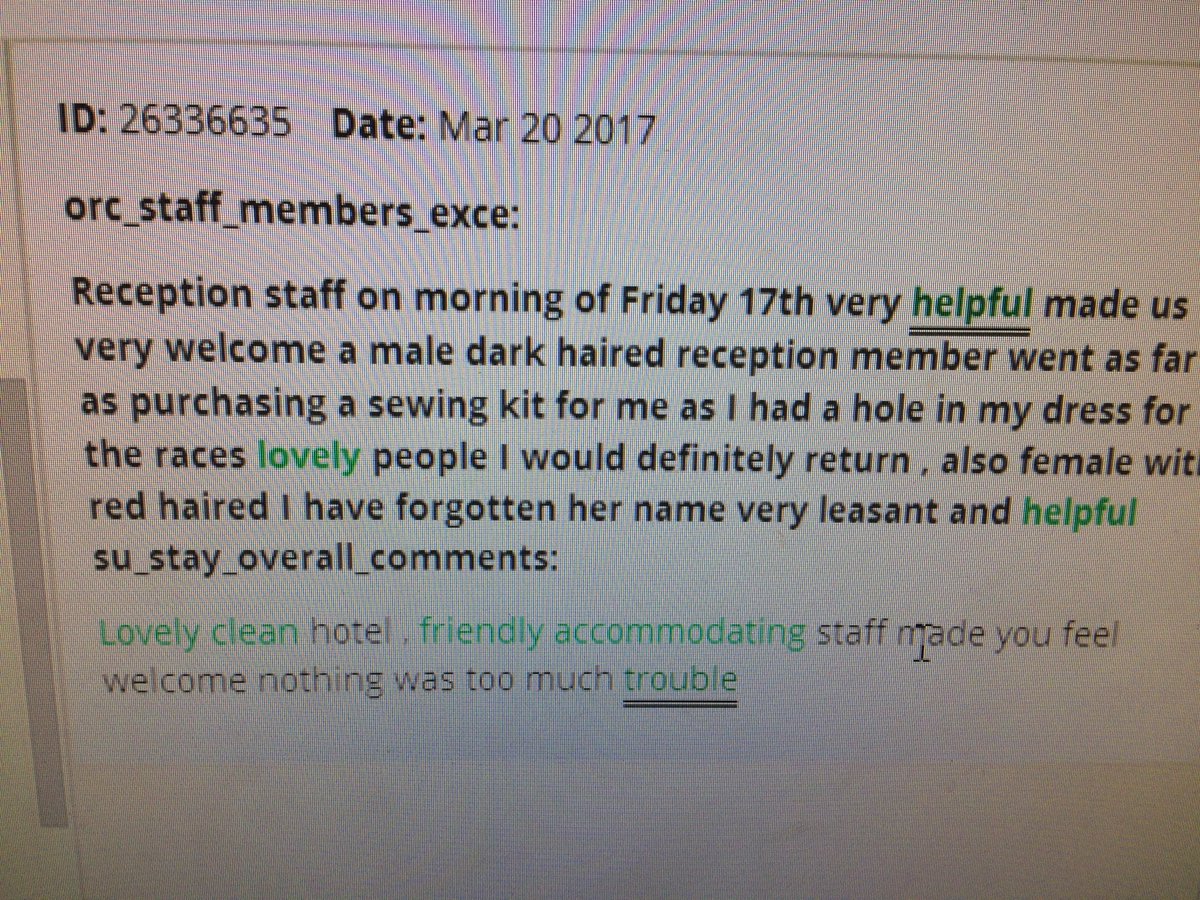 teamcotswold1's tweet photo. Amazing review for Aaron from housekeeping on his 1st Reception shift pi wow all the way #pushfor60 @SDEBDD @katesharpe69 @LauraEvans81 https://t.co/jYgShpLMOE