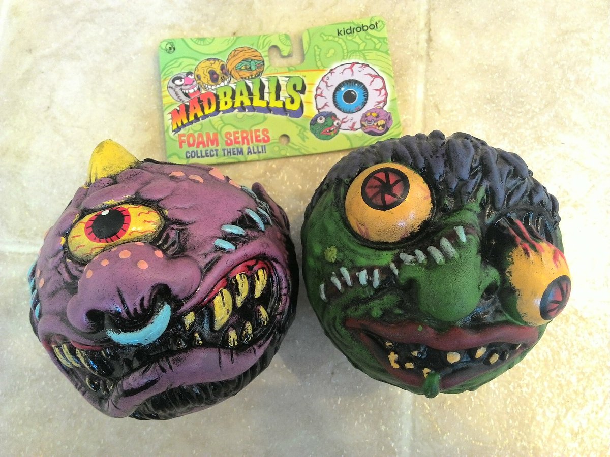 SeanMcCauley18's tweet photo. This is what I call a #THROWback! Just got my new classic #Madballs from @Kidrobot #toys https://t.co/S6bvsdMYvZ