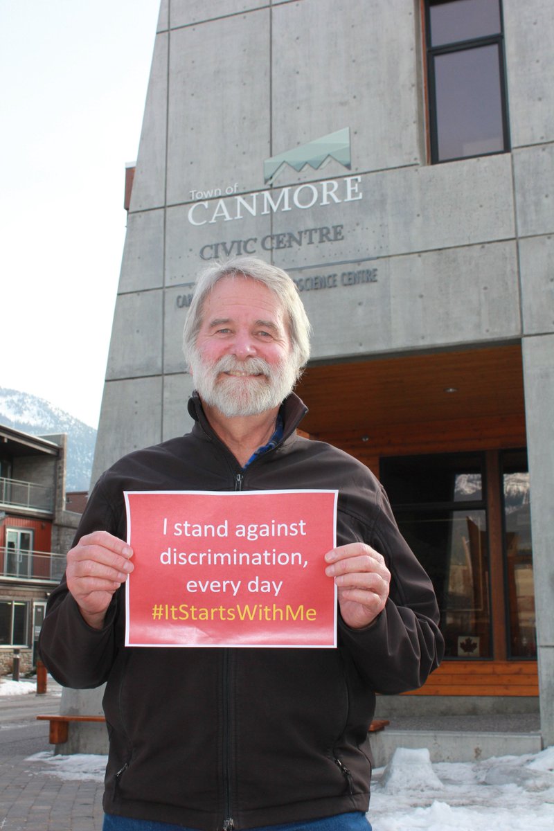 TownofCanmore's tweet photo. Today is the International Day for the Elimination of Racial Discrimination. Racial discrimination has no place in Canmore! #ItStartsWithMe https://t.co/rcbYOEHZDg