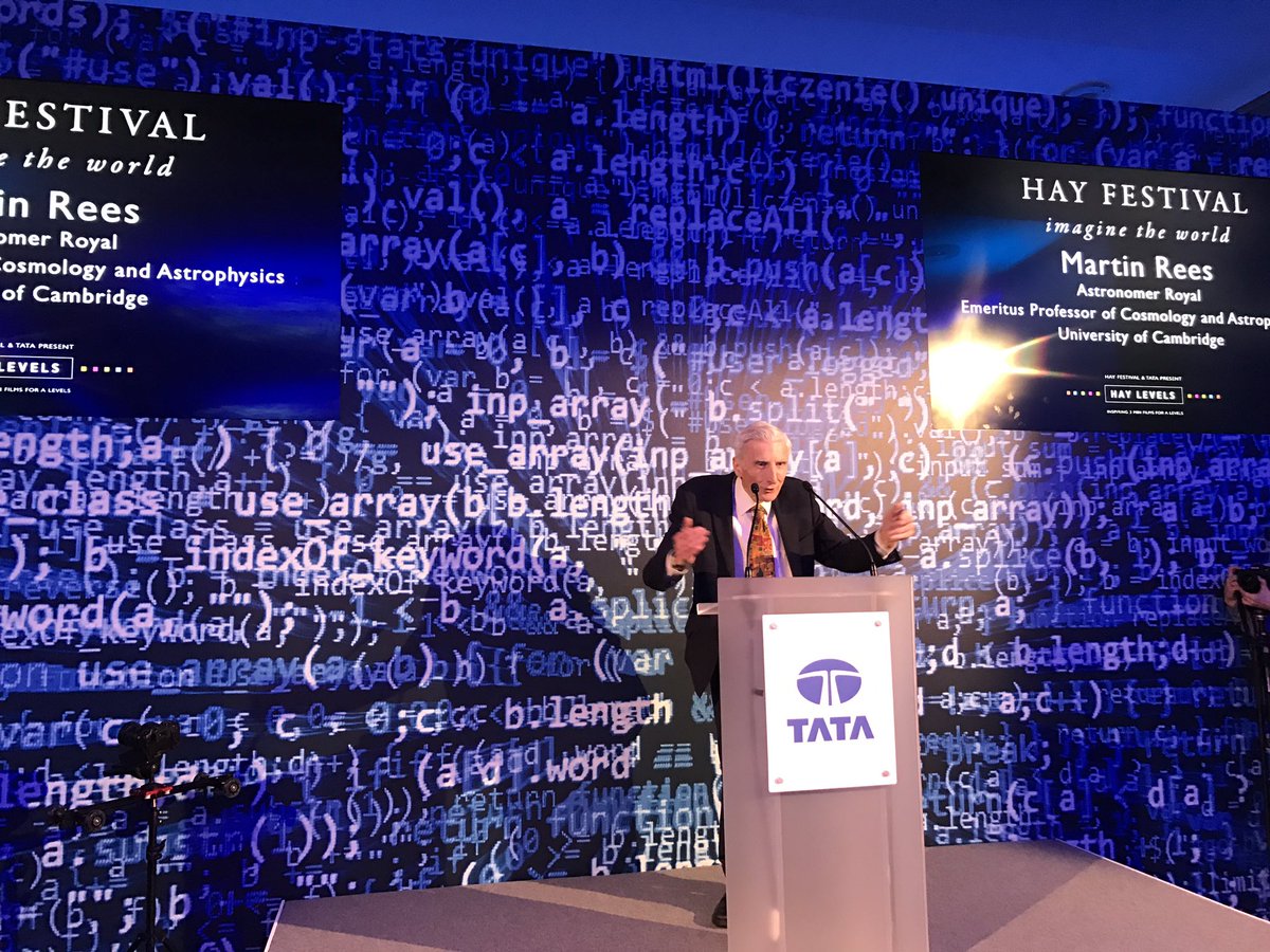 CCGenomics's tweet photo. Fantastic mini-lecture last night from #AstronomerRoyal! Thanks @NACUE @TataEurope https://t.co/CZ0MzOaQaZ