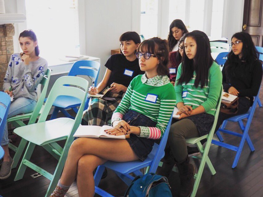 ExpoReviewLit's tweet photo. #Read about our @WriteGirlLA #ShareYourVoice signature #ExpoPresents panel/micro-workshop on the #ExpoBlog: https://t.co/NQSO7pJ26u https://t.co/HknK15eepI