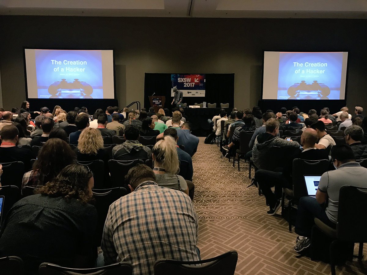 ExperianPS_NA's tweet photo. Thank you for everyone who joined us at #SXSW! Here, Adam Tyler discussed #ANewHacker to a packed room. What was your favorite session? https://t.co/J7Y83yTOSE