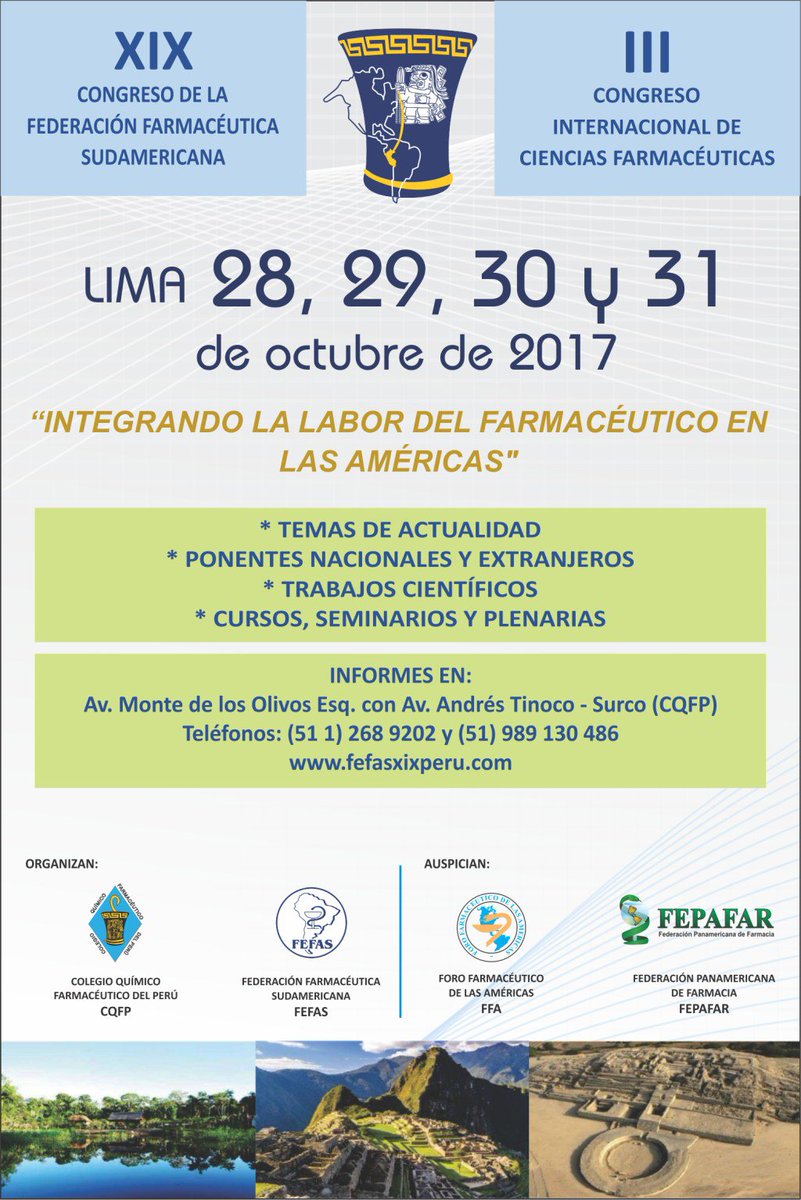 xixfefas's tweet photo. XIX Congreso FEFAS – Afiche https://t.co/e8JUuiIW7P https://t.co/ofbpT5sFld