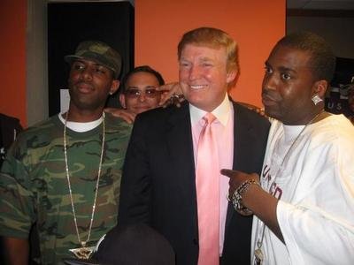 TrumpwithRapper's tweet image. Gunit  &amp;amp; @realDonaldTrump ** @TonyYayo captioned the original photo ''My Man Donald Trump, (Money respects Money)''** #hiphop #trump