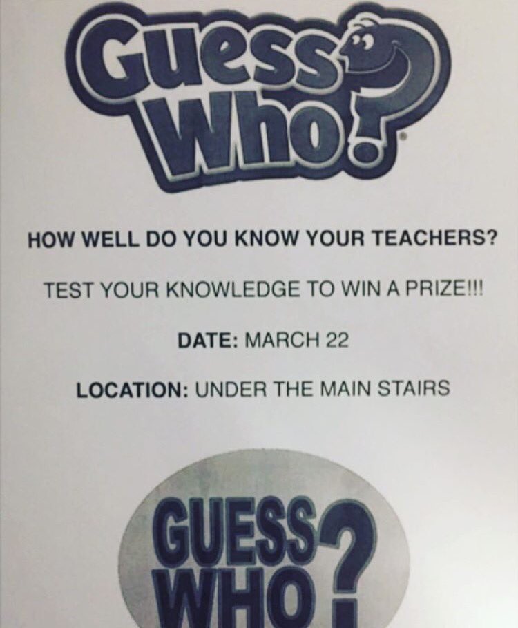 Wacky Wednesday!! Come participate tomorrow at lunch !!