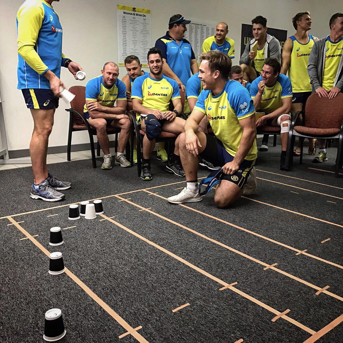 A little bit of learning before training! #Aussie7s