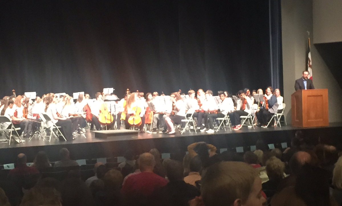 KerryNewman28's tweet photo. Kirn and Wilson Orchestras combine talent. Some of the best MS sounds I have heard! So proud (again)! @vorthmann @marthabruckner @kimmkaz https://t.co/UFjJHmt7br