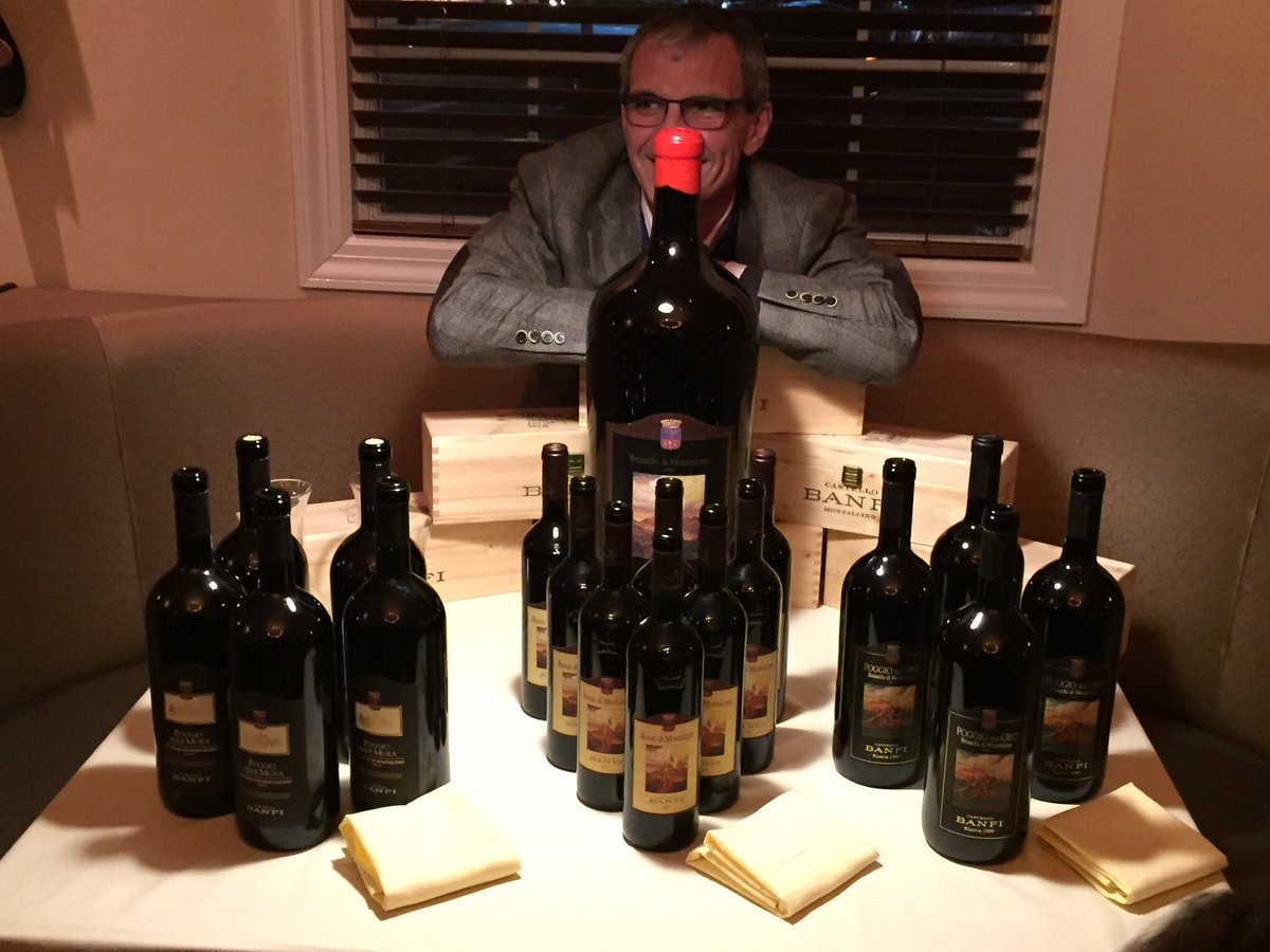 JohnMFodera's tweet photo. More to come. Devilish Enrico!  @CentineWine @BanfiWines @CastelloBanfi #tuscany #tuscanvines #wine #12liter https://t.co/MRCGxHtlju