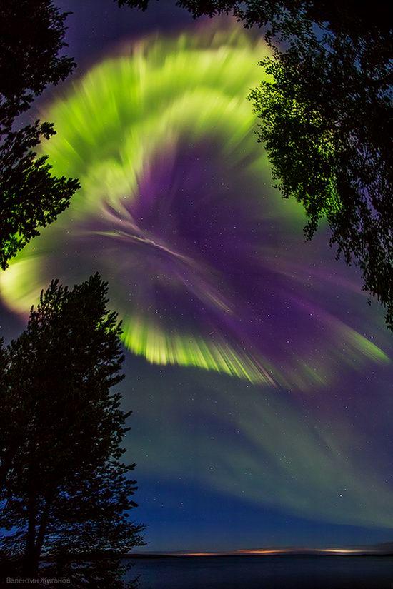 Northern lights Murmansk region, Russia