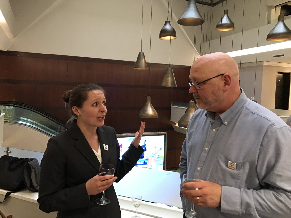 NACWA's tweet photo. We don't just do water! Fantastic time at NWPF reception. No talking shop after a long day #WaterWeek2017 #WaterisOurLife https://t.co/onXQVZio2Y