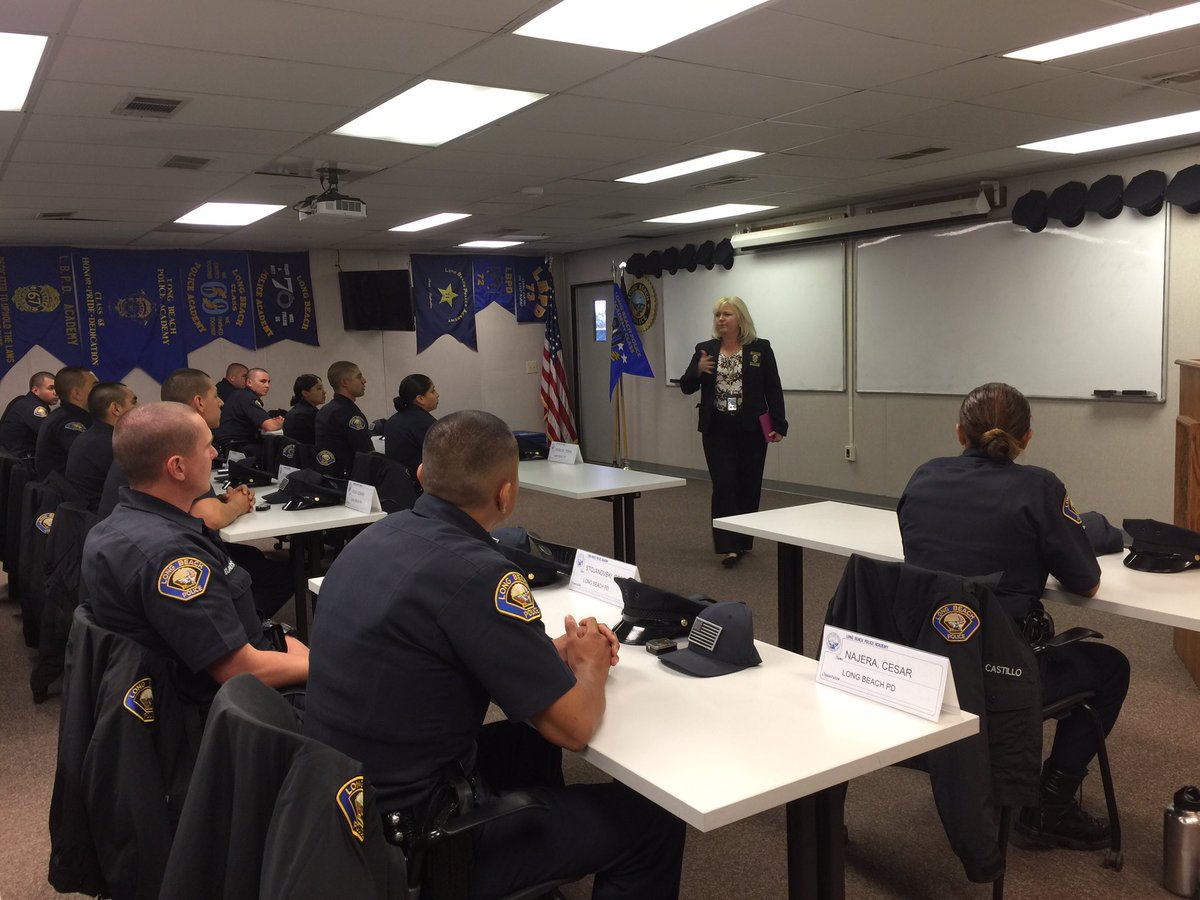 LBPoliceFoundat's tweet photo. Congrats police academy class # 90! @LBPoliceFoundat honoring them with a gift- drug id guides. We'll see you Thursday for graduation! #lbpf https://t.co/cePztn9dZs