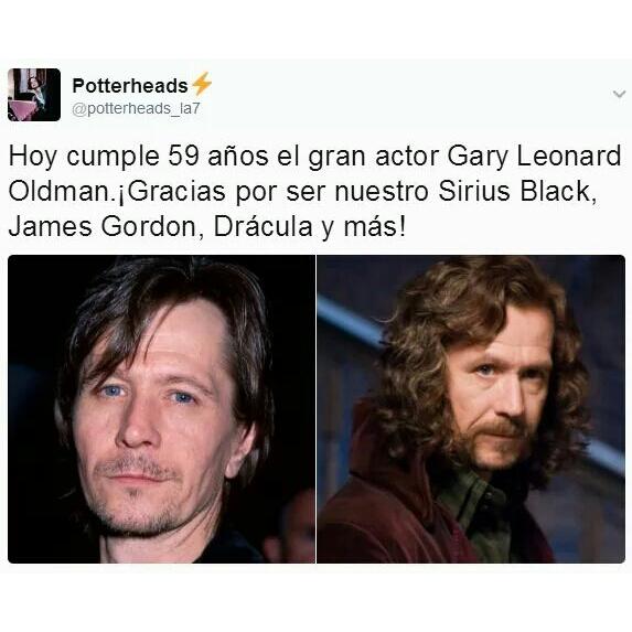 Happy Birthday Gary Oldman!    Gracias por ser un gran padrino!  