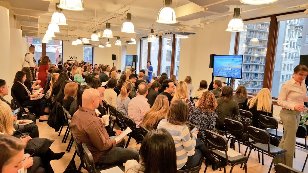 fendien's tweet photo. .@jerseejess is kicking off our event with @SallieKrawcheck tonight in partnership w @NEA to a super packed house #SallieWB #HackTheNetwork https://t.co/pLXM5heqro