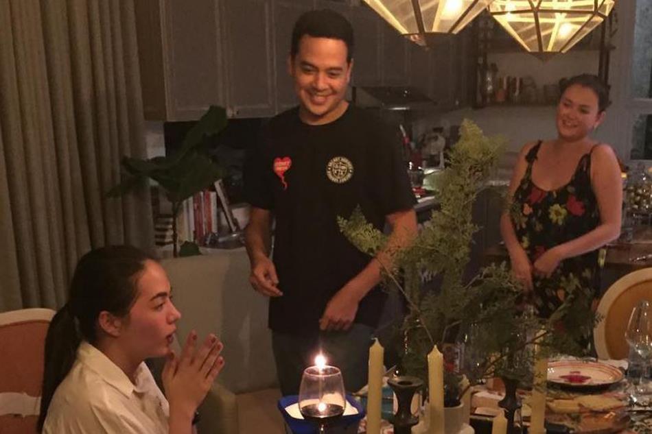 ABSCBNNews's tweet photo. LOOK: Angelica, John Lloyd together at Julia Montes party https://t.co/r7yGY31hhd https://t.co/niCIBVJosW