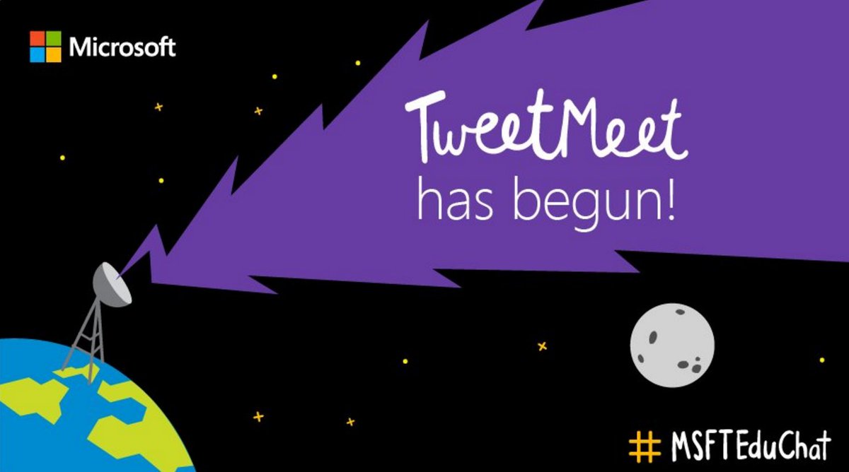 Our #MSFTEduChat tweetmeet starts now! @OneNoteC #E2 #mieexpert #edchat #edtechat #MicrosoftEDU
