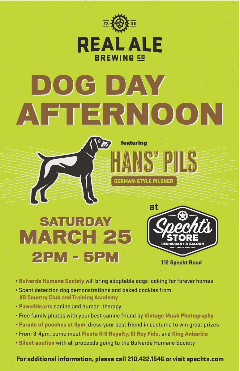 RealAleSA's tweet image. We are super excited to team up with @spechtsstore this Saturday for a dog day afternoon!!