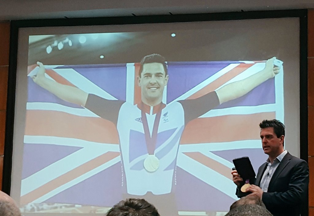 Thank you <a href="/MarkColbourne/">Mark Colbourne MBE</a> for the inspiring talk tonight (and to hold the gold medal!)