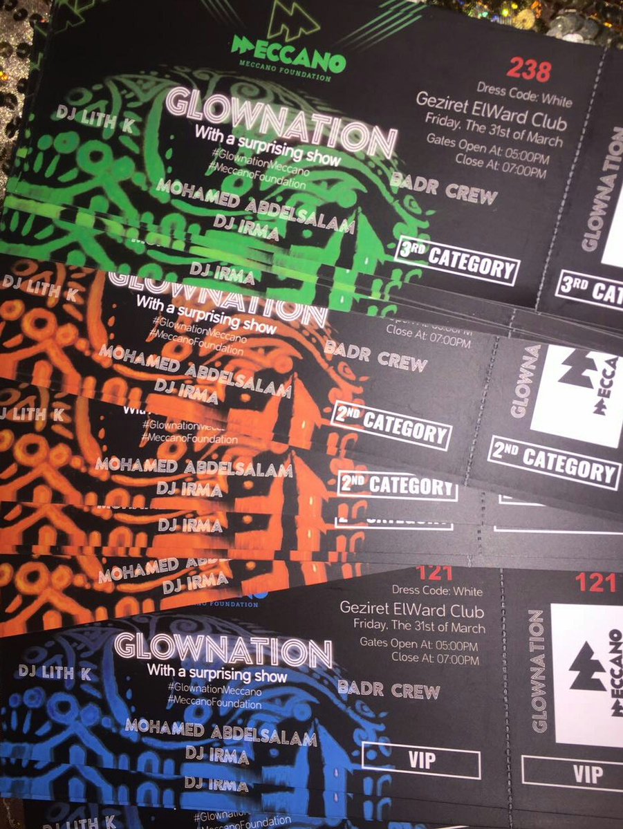 MeccanoFND's tweet photo. Tickets Are Here 😉🔥🔥🎉 hurry up and take your place in the big night, for reservation contact us #GlownationMeccano #MeccanoFoundation https://t.co/K5mjffL6C8