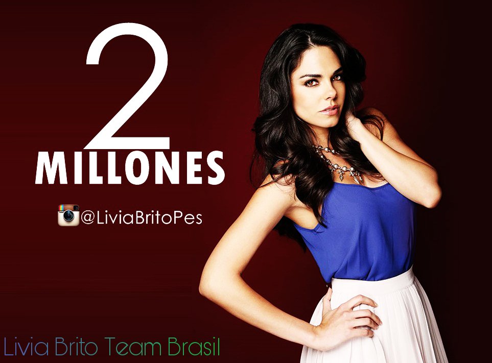 LiviaBTeamBR's tweet photo. @LiviaBritoP llega a 2 Millones de seguidores en #Instagram ! (liviabritopes) ♥ https://t.co/uIAPAZxt0u