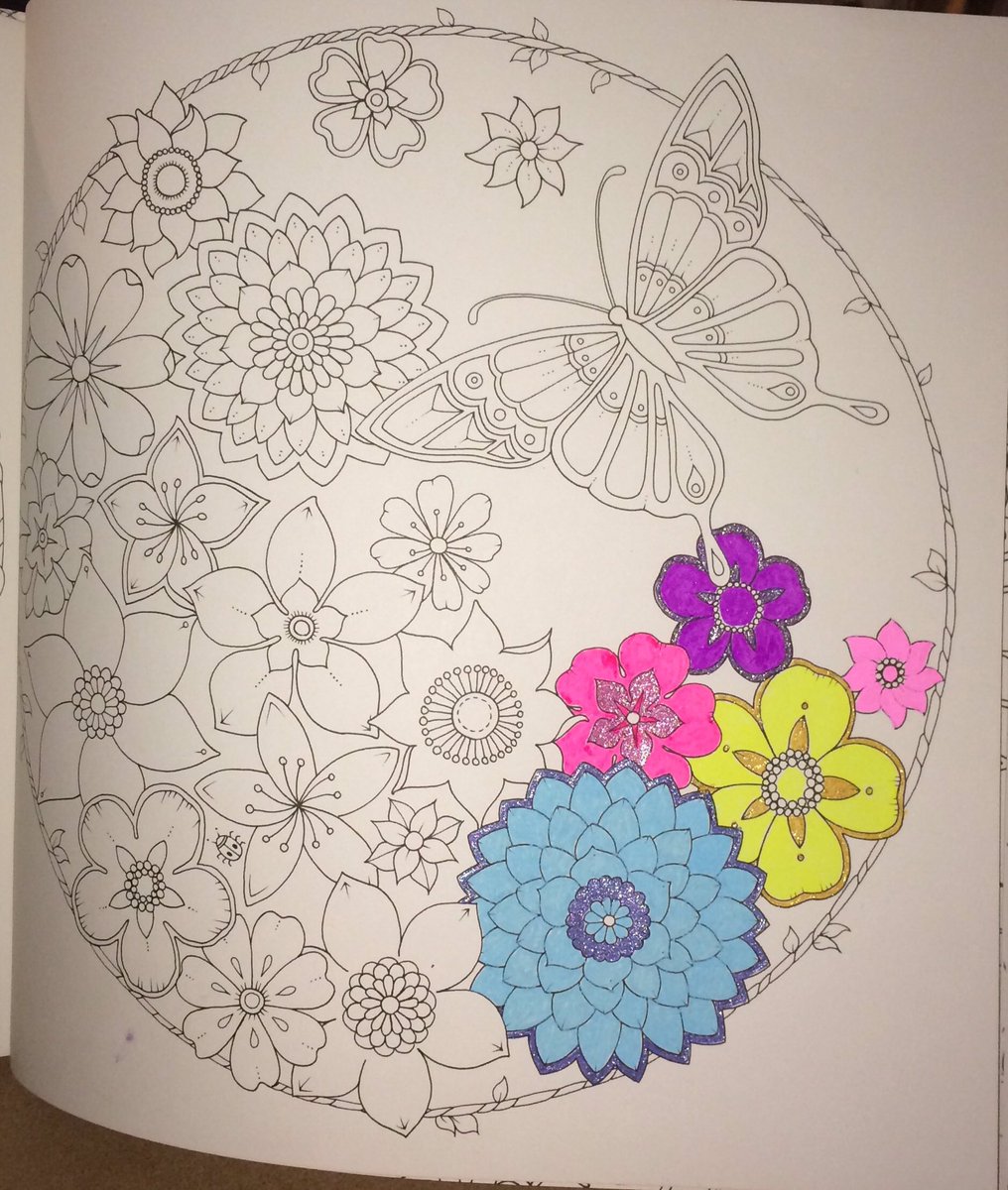 craftyreader52's tweet photo. Made a start on my 1st #Picture from #JohannaBasford #MagicalJungle 
#JohannaBasfordBooks #Lovetocolour  #AdultColouring https://t.co/09DZrclpJc