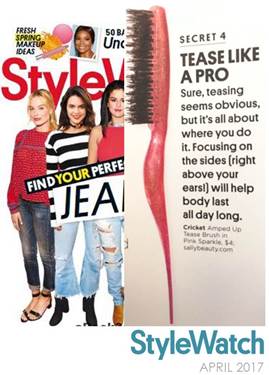 CricketTools's tweet photo. #Tease like a pro with #crickettools #ampedup #teasingbrush in pink sparkle. Available @sallybeauty. https://t.co/Ne7b4bFP3s