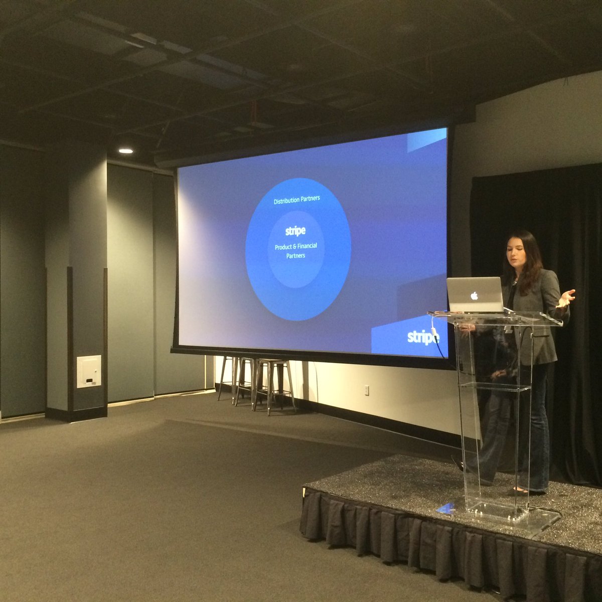 Listening to <a href="/cjc/">Cristina Cordova</a> of <a href="/stripe/">Stripe</a> talk partnerships in #SAAS Sitting with @kathryn_loewen from @GetControlApp #sbweb