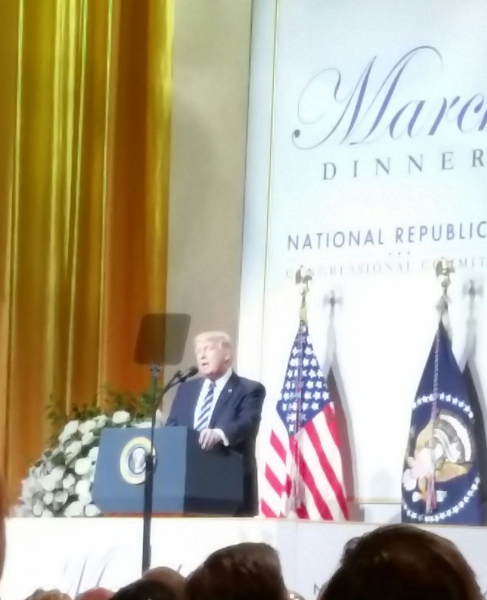 Elect_Blake's tweet image. At the National Republican Congressional Committee March Dinner listening to @realDonaldTrump speaking on #MAGA