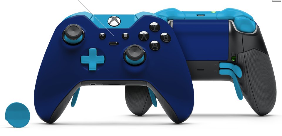 kcveins's tweet photo. #customUAC Really loving this controller with the two-tone blue. Good luck to everyone. https://t.co/yAOkA1u9ib