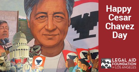Happy birthday He along with Dolores Huerta made a huge difference in the lives of workers everywhere. 