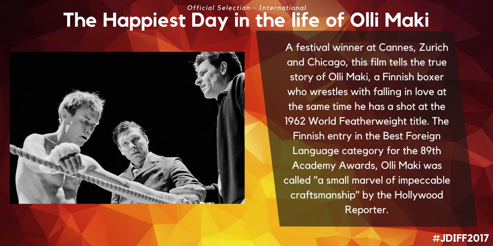 JulienFilmFest's tweet photo. Our #HotPick for today is The Happiest Day in the life of Olli Maki, a #JDIFF2017 Official Selection! https://t.co/9bV3RaB0h9