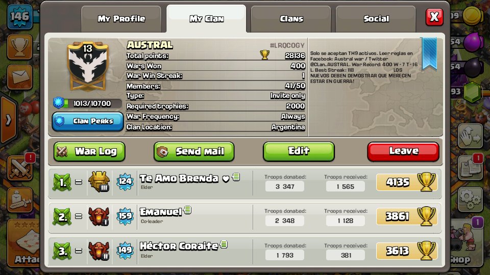 Lo conseguimos!! 🙊400 guerras ganadas!! 🙌🎉✌️