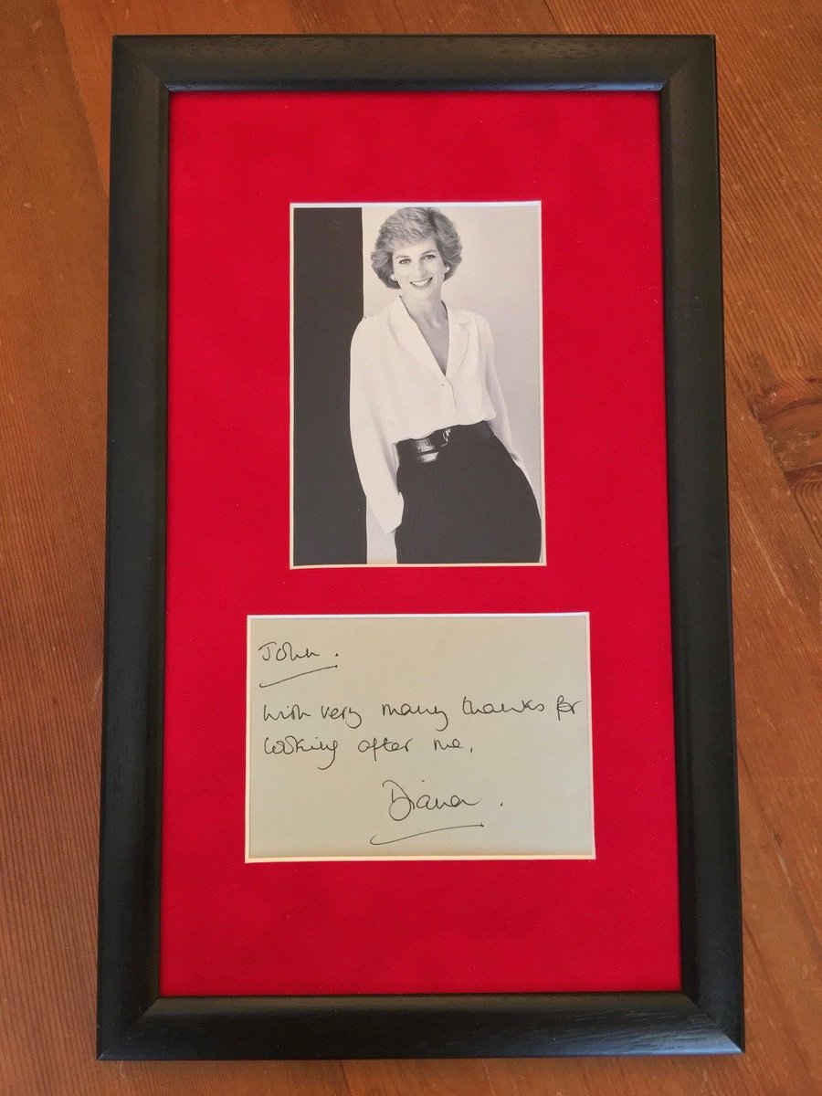 Stunning #DIANA #Princess of Wales scarce GENUINE #autograph #royal #history #autographs #UK hey, @MiddletonWatch ebay.to/2mAeTZJ