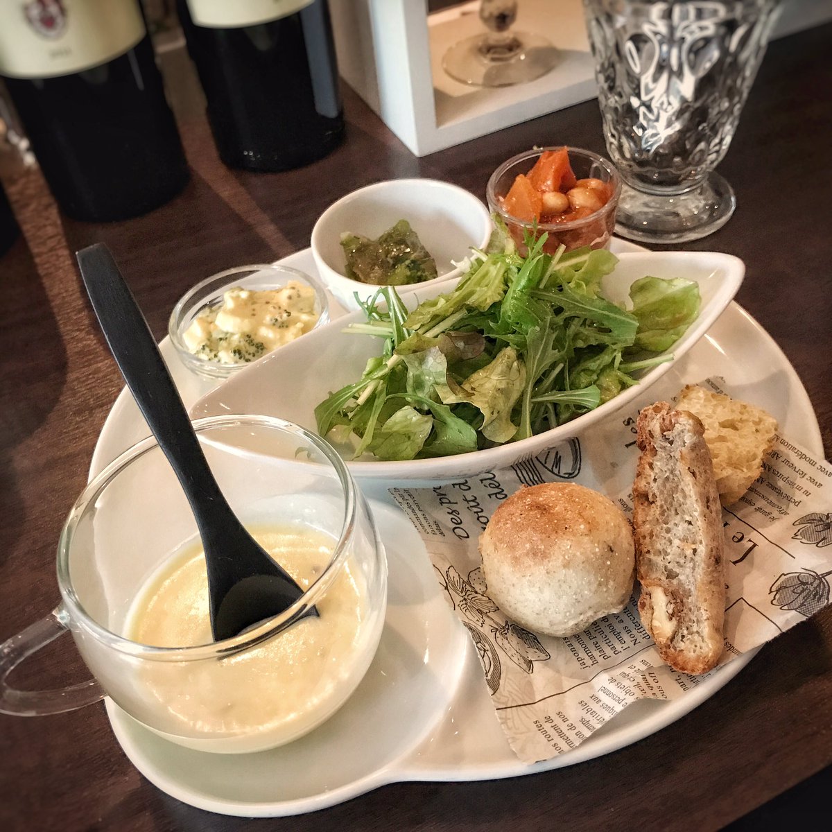 カフェスタイル Twitter પર 船橋ランチ フレンチバル セレナ 前菜プレート さつまいものポタージュ パン 野菜 サラダ 美味い フレンチバルセレナ フレンチバル フレンチ フランス料理 フランス料理店 船橋ランチ 前菜 前菜プレート