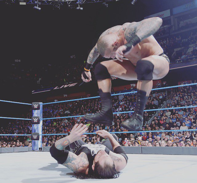 That gorgeous stomp.. <a href="/RandyOrton/">Randy Orton</a> has perfected the Garvin stomp on so many levels: