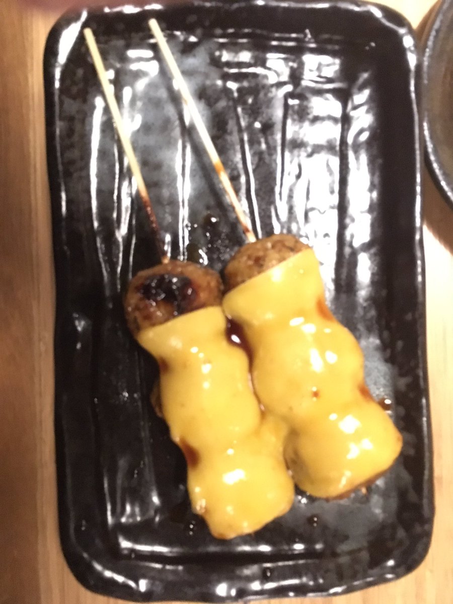 swimhideki's tweet photo. @theChickenMile 
How do you like your chicken meatballs ?  With cheese, obviously.  #kyotocuisine https://t.co/phglGpnwDJ
