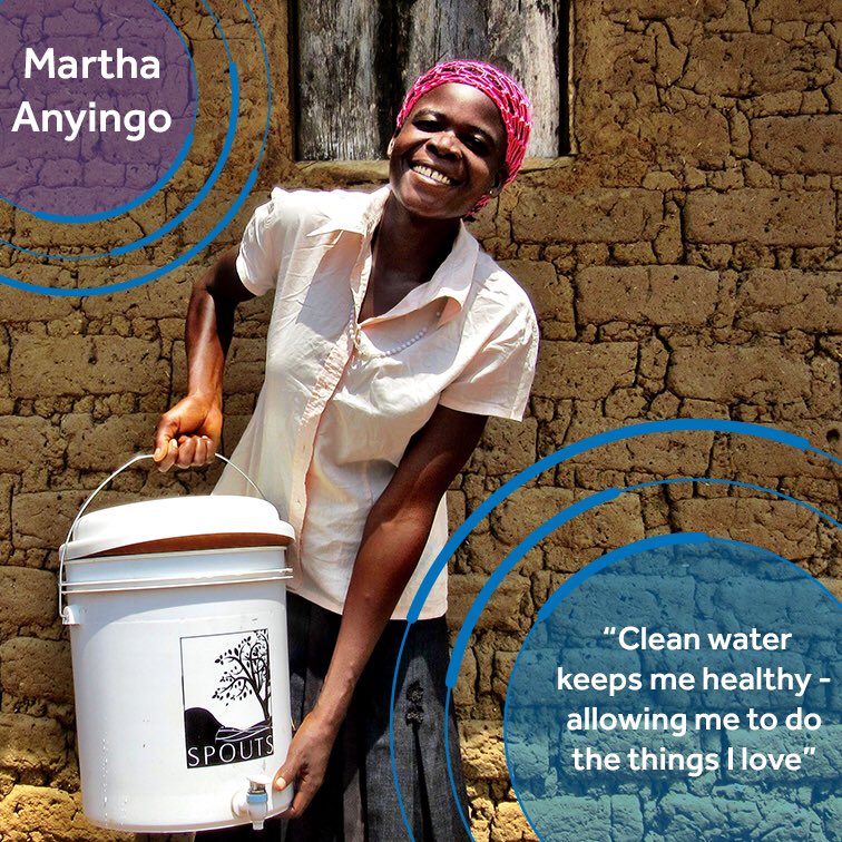 SurgeForWater's tweet photo. World Water Day! Before Martha had a filter she was often sick. Now she has good health and does things she loves! https://t.co/fV2HbS2hl4