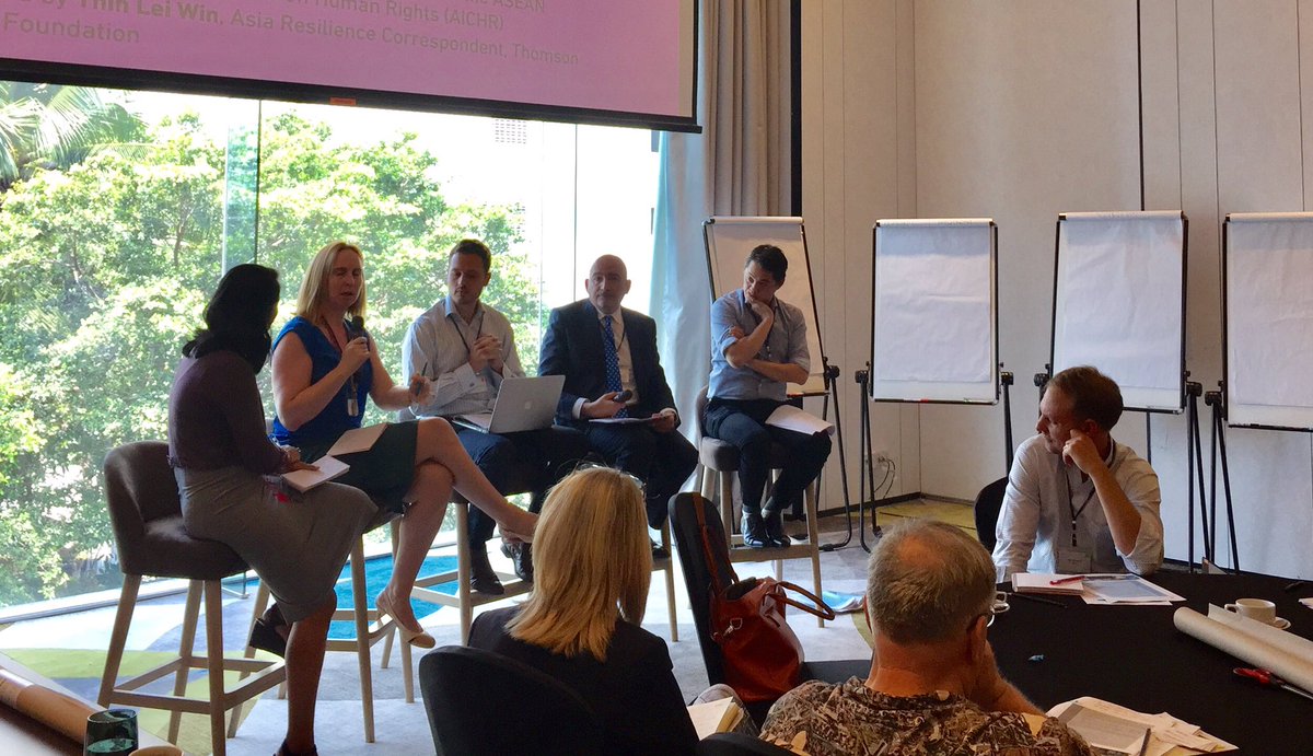 SwedeninTH's tweet photo. "Need for regional cooperation on env safeguards to prevent env&amp;HR related conflicts from FDIs" #CoCreate4Change https://t.co/90XfvuV1Vw