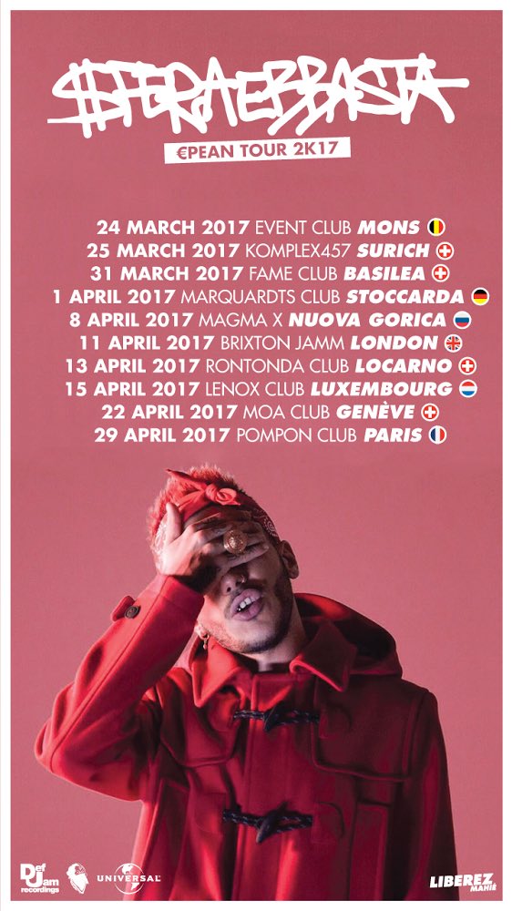 sferaebbasta's tweet photo. €PEANTOUR2K17 🇮🇹🇪🇺 https://t.co/7CuAkWIlOu