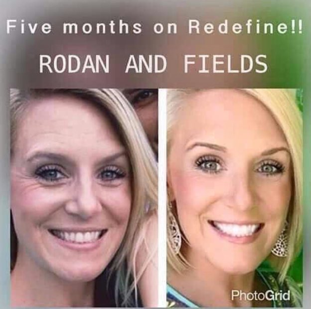 Isn't her skin glowing??!!? Rodan + Fields Redefine works to reduce large pores and fine lines.  Message me to start your journey today!