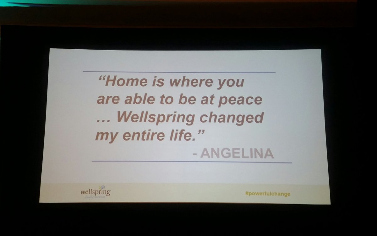 Wellspring_FS's tweet photo. Your support, at our #PowerfulChange Luncheon & throughout the year, allows us to help clients like Angelina find peace & stability. https://t.co/txh2CmVfdx