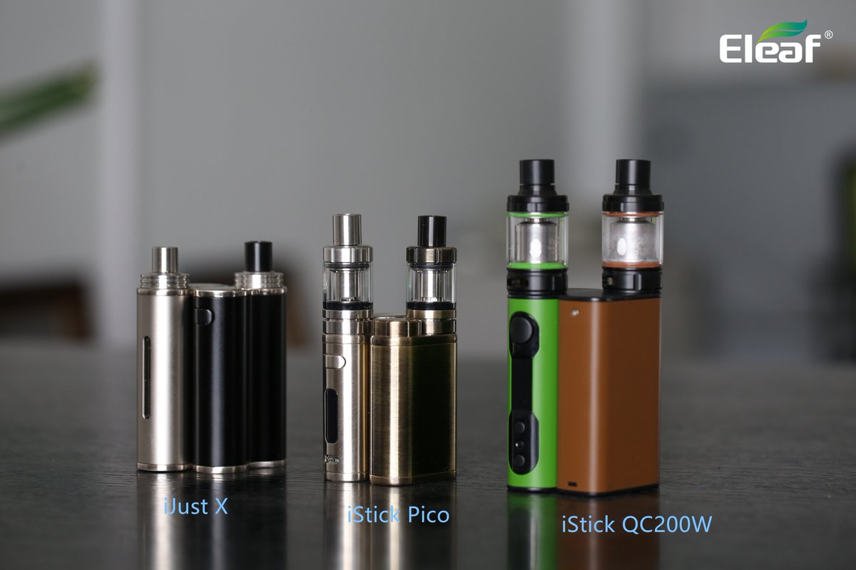 EleafGlobal's tweet photo. Different #Eleaf Mods bring you different vaping experience. Like us if you like them.π
#iJustX #iStickQC200W #iStickPico https://t.co/7pxTibRwfb