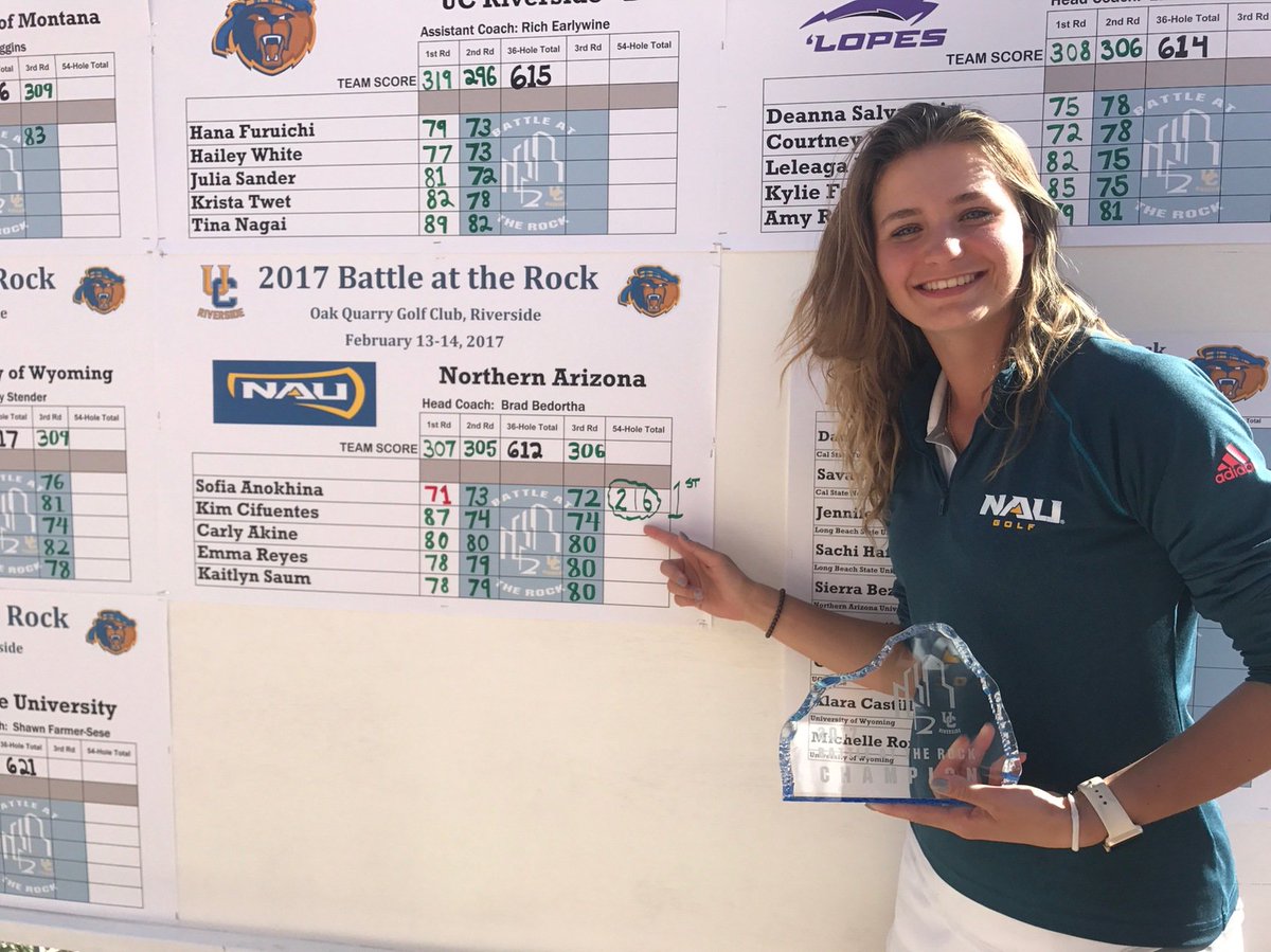 JOXSports's tweet photo. Super Lady Jack Sofia Anokhina @NAUGolf Wins #3 of Season...Congrats!!!
 @LadyGolferMag #AZGolf Always on JOX at https://t.co/DKIVJUGB1l https://t.co/MAN4LQ919e