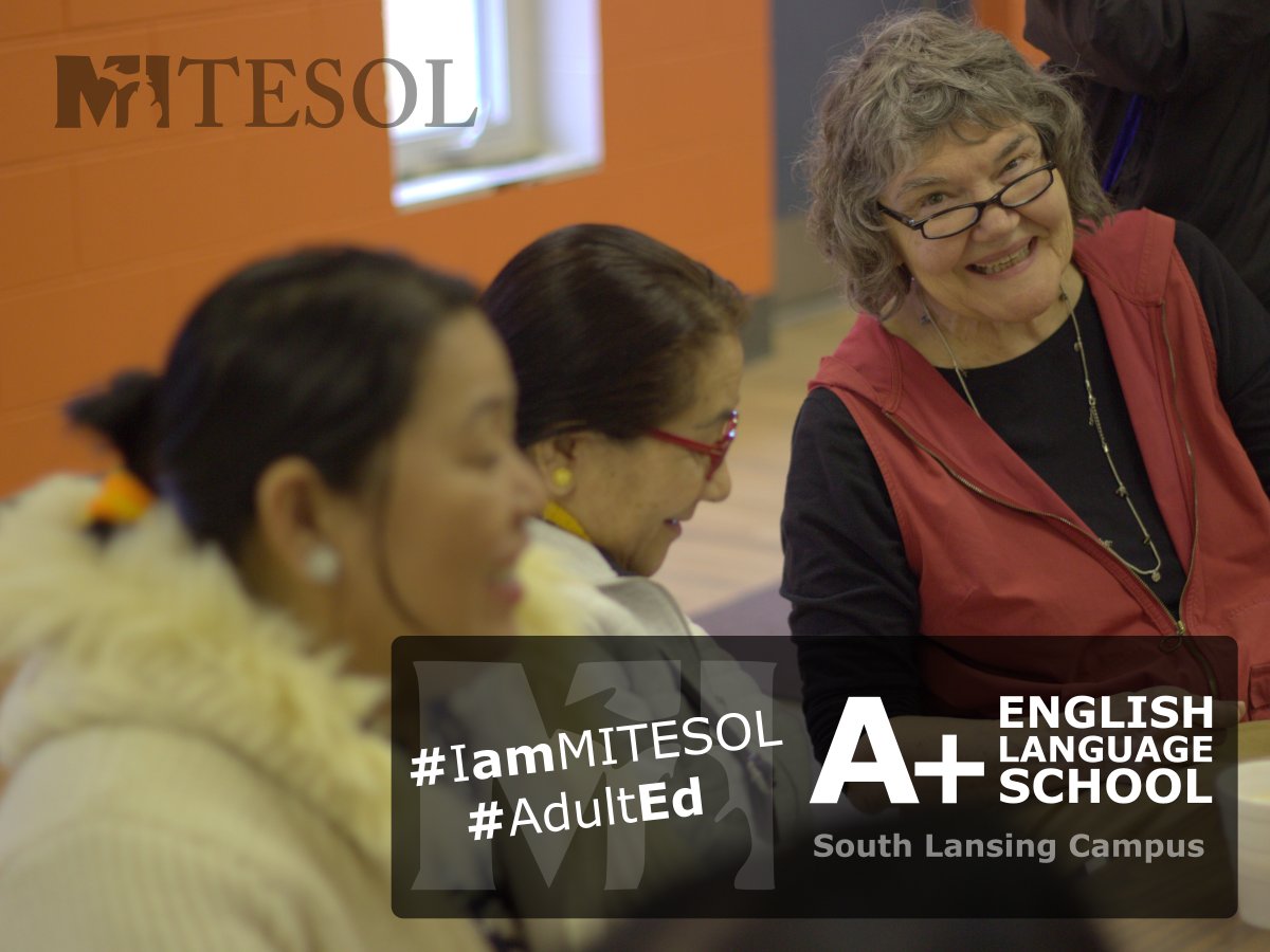 mitesol's tweet photo. Read all about the A+ English Language School at https://t.co/EcEnnHr6av! 
#IamMITESOL #MITESOL #TESOL #AdultEd https://t.co/ntDsVRul1O