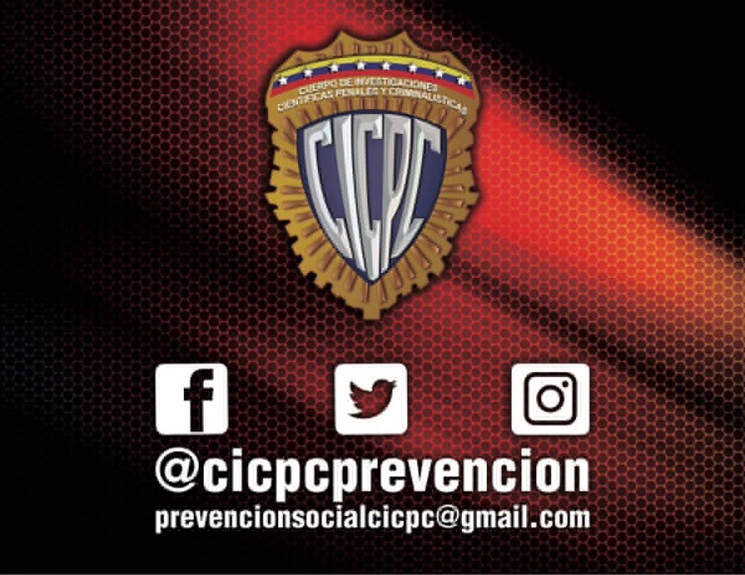 Es importante que tomemos en cuenta el siguiente correo electrónico donde podrán solicitar la visita del #Cicpc a las Unidades Educativas