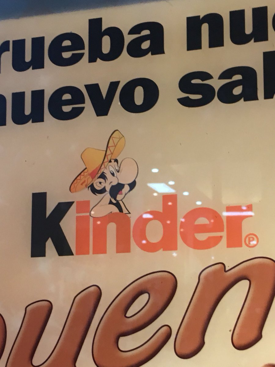 Comicfigur mit Sombrero über "Kinder"-Logo, die sehr nach Asterix aussieht.