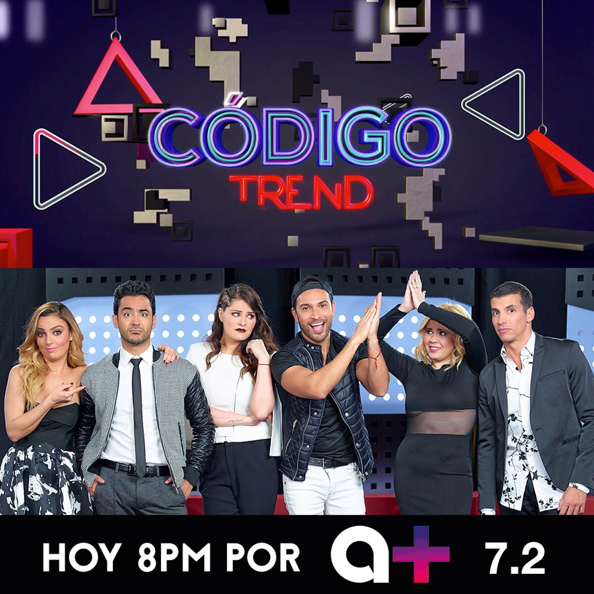Listo para ver #codigotrend 8pm por <a href="/amastv/">a más + 7.2</a> 7.2 ✌🏼 #amastv #a+ #amas #tv 🎉🎉🎉🎉🎉