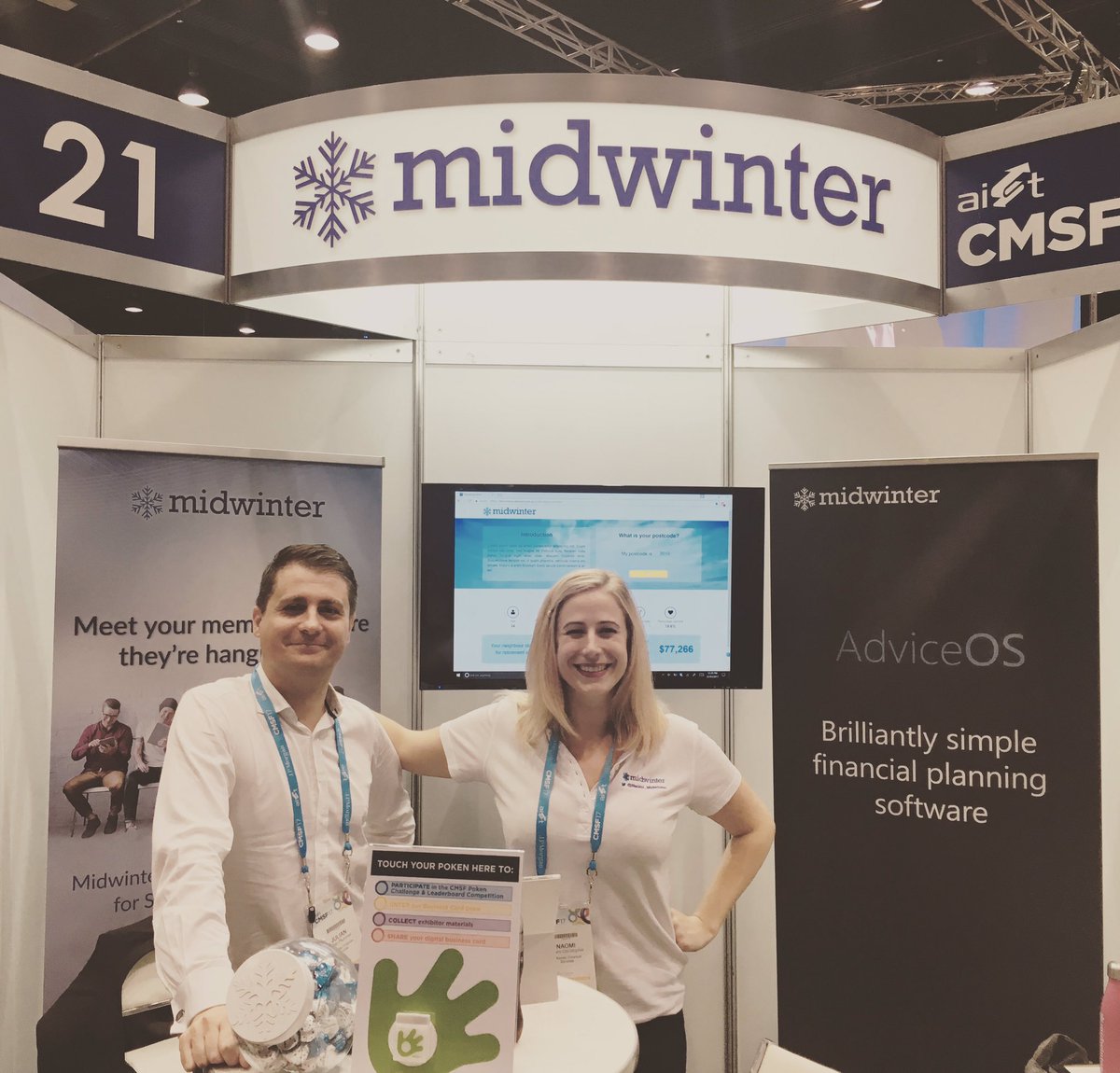julian_plummer's tweet photo. We've kicked off at #CMSF17 - come by our stand to see our #digital advice solution in action! https://t.co/fX2mgm2t0y