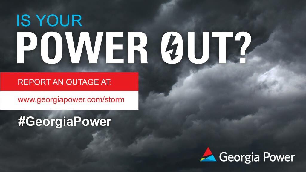 Georgia Power On Twitter Is Your Power Out Quickly Report An Outage For Your Home Or Business Online At Https T Co Cdyva1hfr5 Gawx Please Be Safe Https T Co 0cdr8ub01w